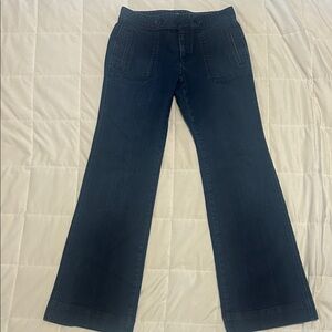 Ann Taylor Women's Dark Blue Jeans size 6 curvy flare